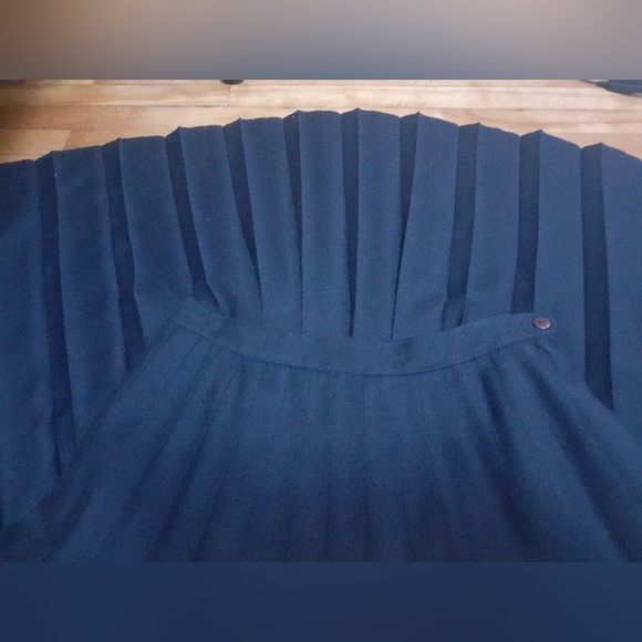 Vintage Westchester Sport Pure Virgin Wool Pleated Marine Skirt - Picture 2 of 4